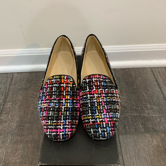 J. Crew Rainbow Multicolor Tweed Loafers - Picture 4 of 8